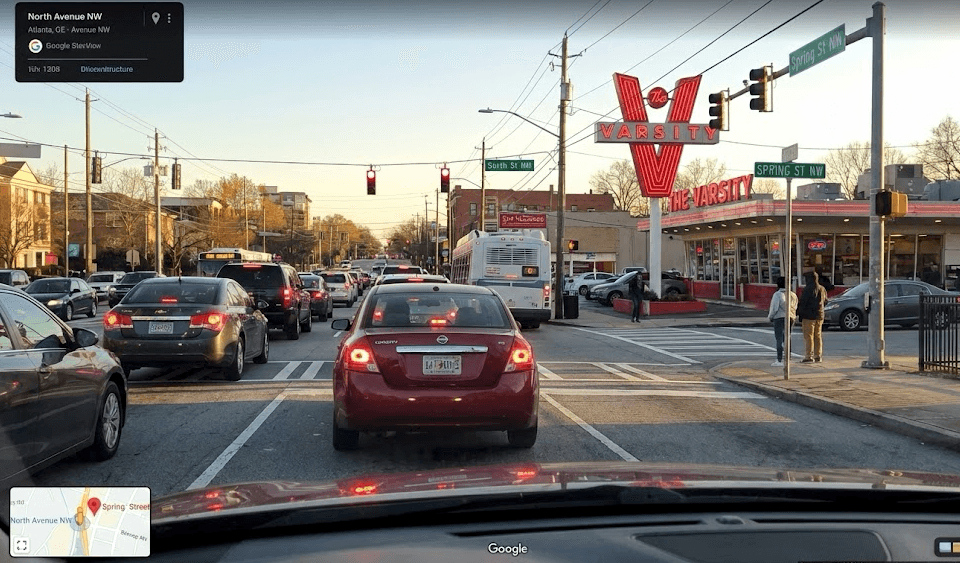 Navigating Auto Accident Risks Near The Varsity and Midtown