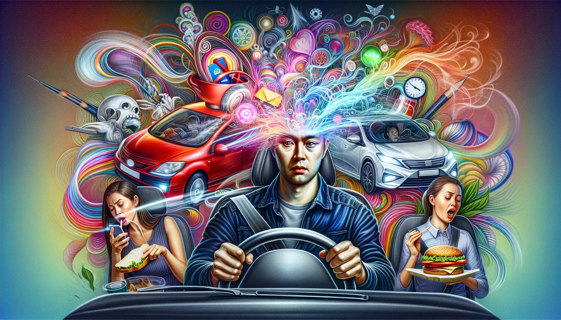 Visual, Cognitive and Manual Distracted Driving