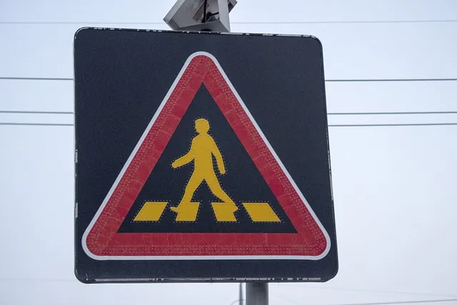 caution, sign, pedestrian of the week