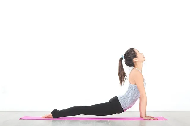 people, woman, yoga