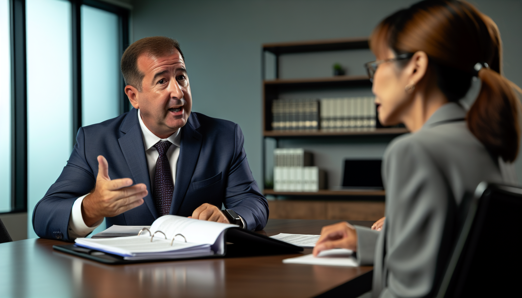 Personal injury lawyer negotiating with insurance company for fair compensation