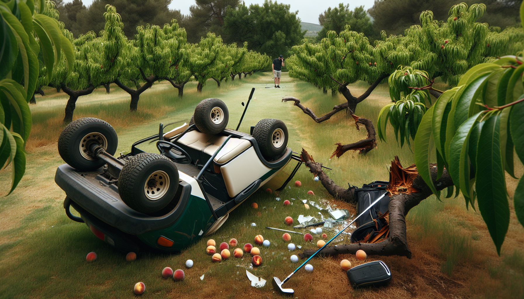 Documenting the aftermath of a golf cart accident in Georgia