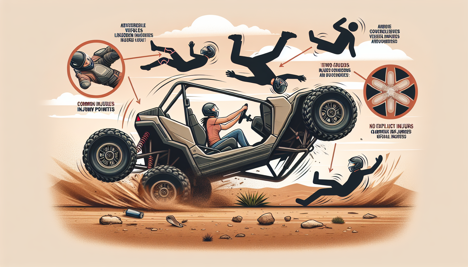 Side by side vehicle involved in a rollover accident