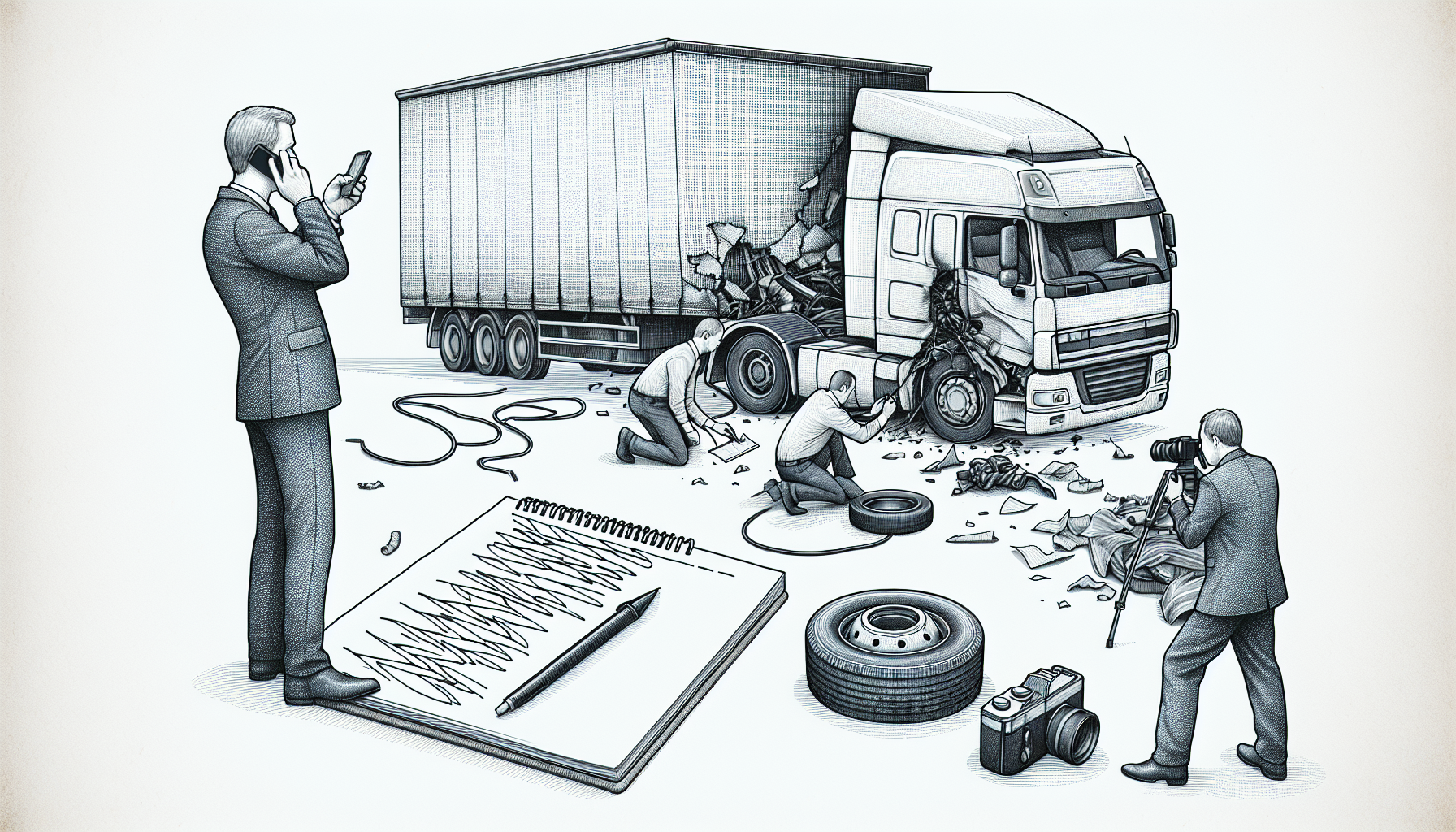 Proactive steps after a truck collision