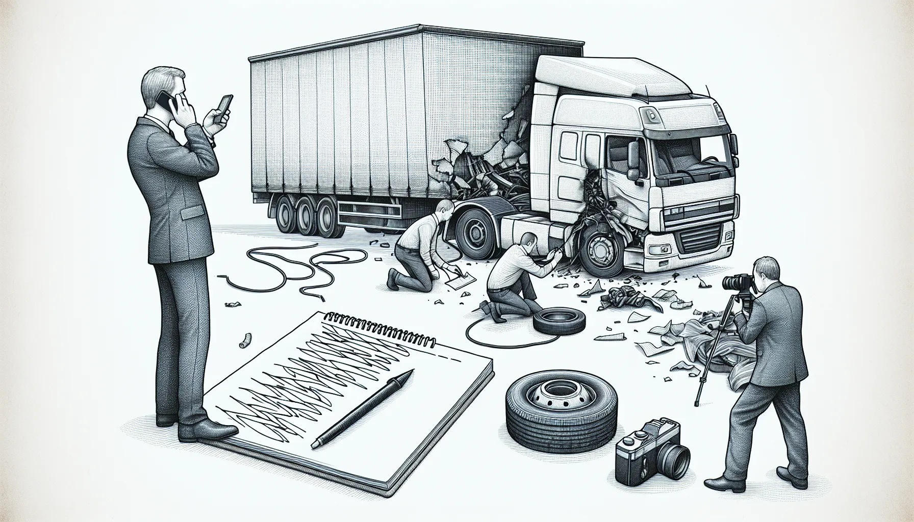 Proactive steps after a truck collision